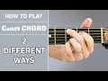 How To Play Cadd9 Chord on Acoustic Guitar 2 Variations