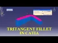 Tritangent Fillet In Catia - Catia Tutorial