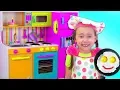 Download Lagu Alice Pretend Princess \u0026 playing in Restaurant with Kitchen Toys