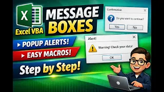 Excel VBA Message Box Tutorial Create Popup Alerts Dialogs Beginner