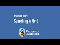 Searching in Ovid Medline Embase IPA Global Health and PsycInfo