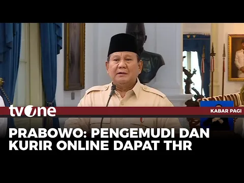 Presiden Prabowo Imbau Pihak Aplikator Berikan THR kepada Driver