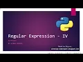 Regular Expression - IV Python