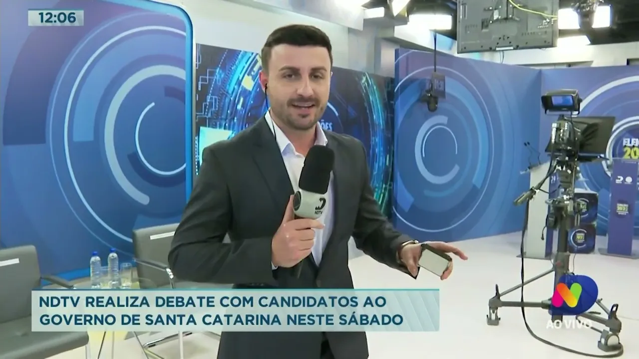 NDTV realiza debate com candidatos ao Governo de SC