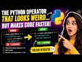 The Python Operator That Looks Weird But Makes Code Faster Walrus Operator Explained