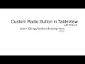 22 Custom Radio Button in TableView With Protocol