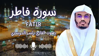 سورة فاطر بصوت القارئ الشيخ ياسر الدوسري كاملة يا أيها الناس اذكروا نعمة الله عليكم 