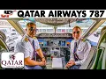 Download Lagu Qatar Airways Boeing 787 Cockpit into Tanzania