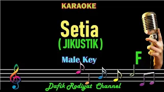 Download Setia (Karaoke) Jikustik / Pongky Nada  Pria/Cowok Male Key F MP3