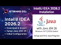 How to install IntelliJ IDEA 2026 2 on Windows 11 2026 Update with Java JDK 26 Java Programming