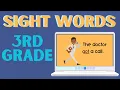3rd Grade Sight Words 41 Sight Words for Third Graders