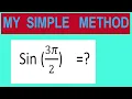 Find trigonometry angle Sin 3 2