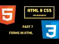 HTML Tutorial for Beginners Part 7 HTML Forms
