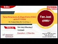 Data Structures Algorithms with PYTHON Online Training DURGASOFT