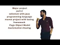 Major project part-2 selenium with java maven project with testng framework pom