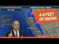 California to Get 4-8 Feet of Snow