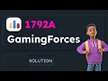 Codeforces 1792A Solution GamingForces