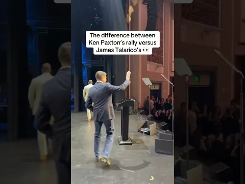 The difference between Ken Paxton's rally versus James Talarico's