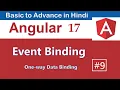 Event Binding in Angular Angular 17 Tutorial Basic to Advance in Hindi