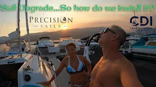 Sail Upgrade…So How do we install this? | MacGregor 26x Okanagan Upgrade