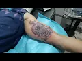 Rose and Clock Tattoo - Black and Grey inner arm Tattoo