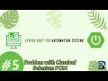 Part 5 - Problem with classical Selenium Java code to handle dependency