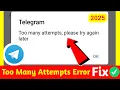 Download Lagu Fix Telegram Too Many Attempts Please Try Again Later | 100% Working Solution 2025