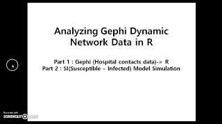 Tutorial 5-1 Analyzing Gephi Dynamic Network Data in R - Part 1