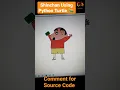 How to Draw Shinchan using Python