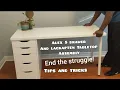 IKEA Alex Drawer And Lagkapten Tabletop Desk Assembly Instructions Connection Tips TowneBlvdTiy