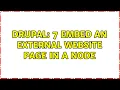 Drupal 7 embed an external website page in a node