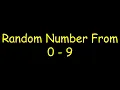 Random Number Generator 0-9