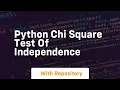python chi square test of independence