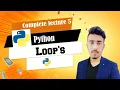 to use Loops in python in Urdu Hindi to use while loop and For loop in python Urdu