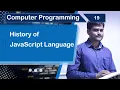 History of JavaScript Language - Computer Programming Fundamentals 19