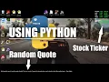 Change Wallpaper with Live Stock Prices and Random Quotes using Python Windows 11