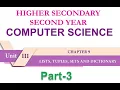 12th Standard New Syllabus Computer Science Tamilnadu Chapter - 9 Python Tuple Part