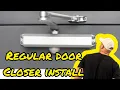 Construction Pro Hardware Swing Man Grade 1 Commercial Door Closer With Dark Bronze Finished Cover, Adjustable Closing Power, Speed, and Latch, UL Listed, ADA Compliant, Fire Rated - Video 10 of 4