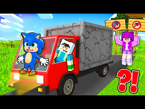 Video Thumbnail: ENES VE BEBEK SONİC'İN KAMYONU NEDEN KÖYDEN KOVULDU? 😱 Minecraft
