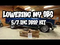 LOWERING MY OBS 1997 GMC Sierra WITH A IHC KIT PART 1