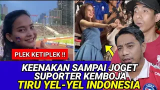 Download LIHAT DAN DENGAR SAAT SUPPORTER KEMBOJA TIRU YEL-YEL INDONESIA 🇲🇾 REACTION MP3