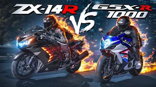Кто быстрее ZX-14R или GSX R 1000?