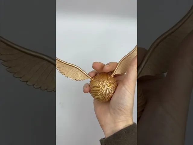 Flying Golden Ball with Wings video thumbnail