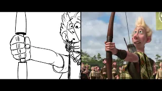 Gara di Tiro con l'Arco | Ribelle - The Brave | Dallo Storyboard al Film