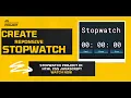 Project - JavaScript Tutorial To Create Responsive Stopwatch in Simple easy way using HTML CSS JS