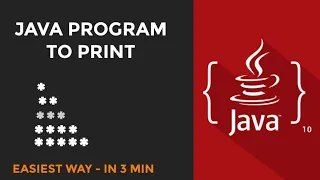 How to print Right Triangle Star Pattern program in Java