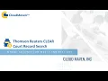 Thomson Reuters CLEAR Court Public Records Search Salesforce Integration by Cloud Maven Inc