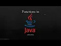 lecture 19 Functions in java with return statement ICSE class 9 and 10