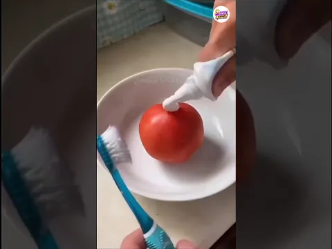 Tomato + Toothpaste Hack || Science Experiments #diy #science #vairal #shorts