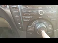 2014 Acura TL Como Encontrar el Codigo de el Radio y GPs dificil